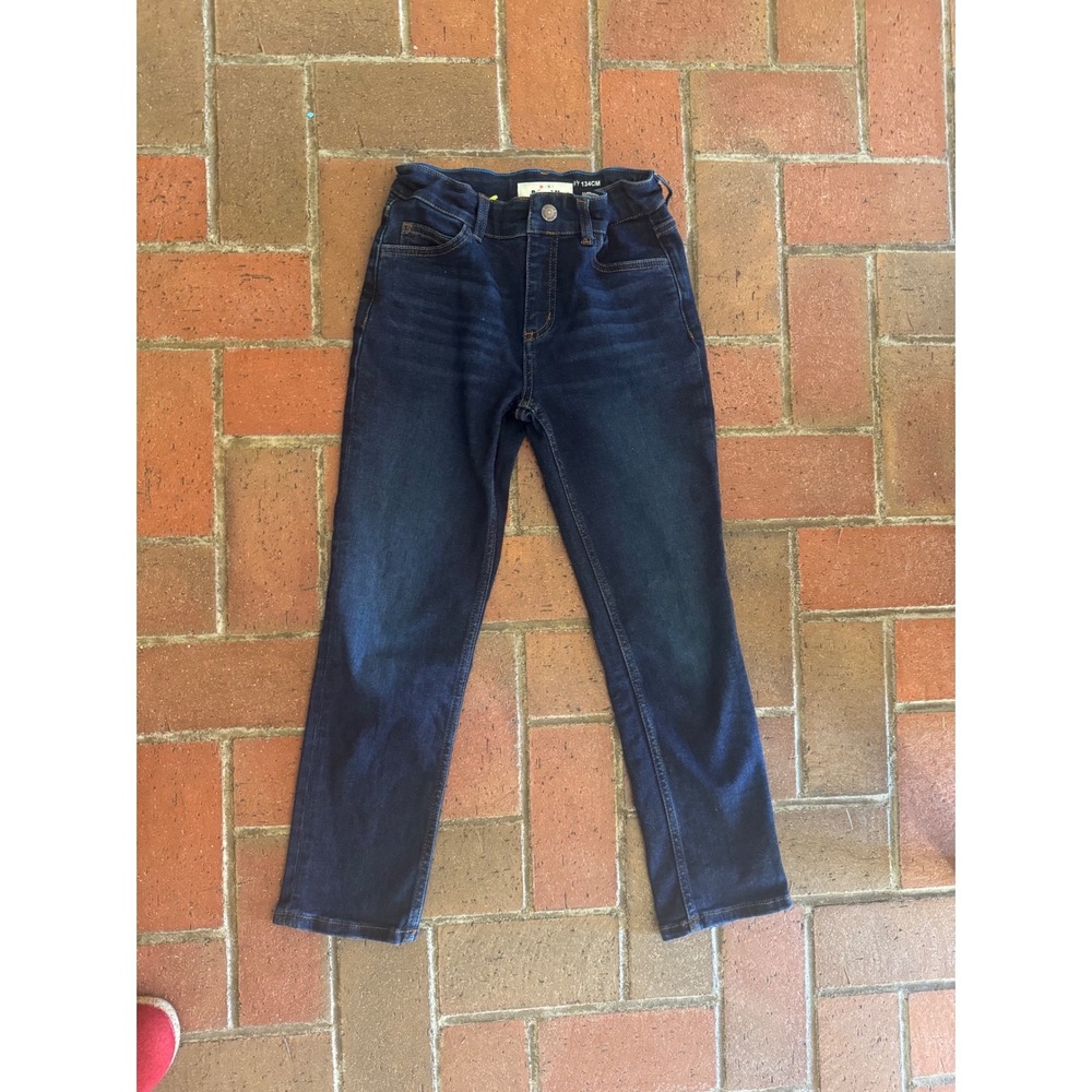 Mini Boden Slim Fit Jeans Dark Wash Adjustable Waist Size 9Y 134cm